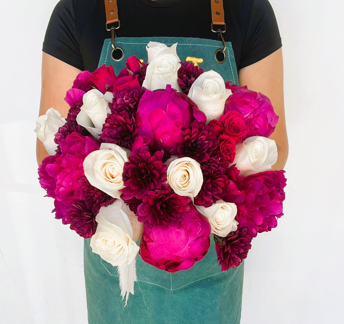 Ramo de novia peonías